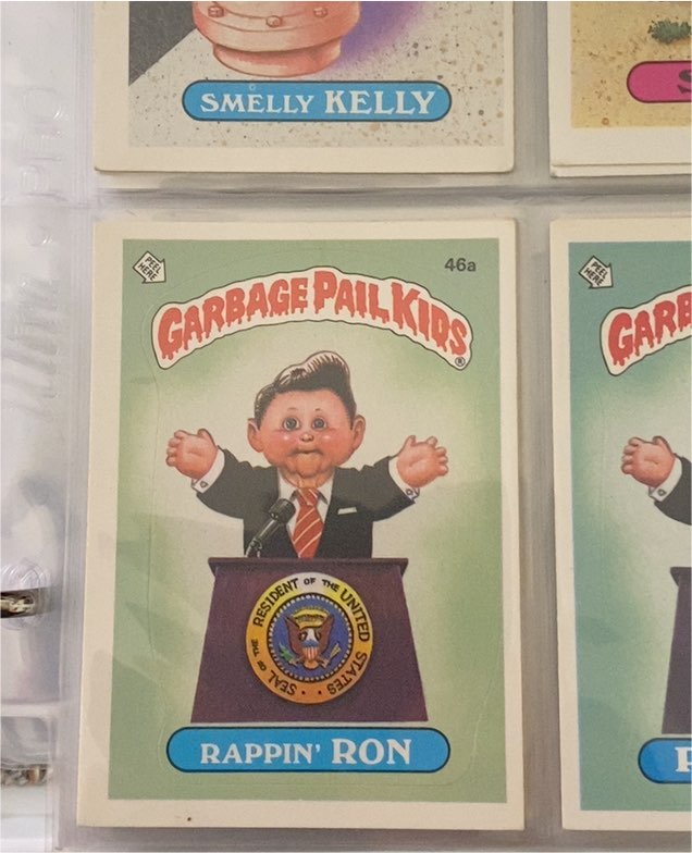 1985 Topps Garbage Pail Kids #46a Rappin' Ron — front