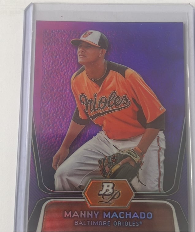 2012 Bowman Platinum #BPP23 Manny Machado — front