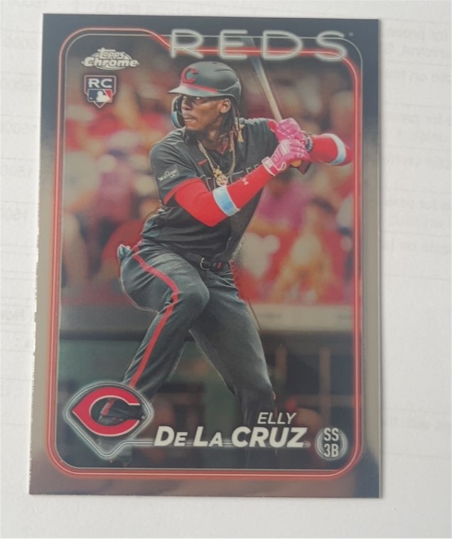 2024 Topps Chrome #44 Elly De La Cruz Rookie Card — front