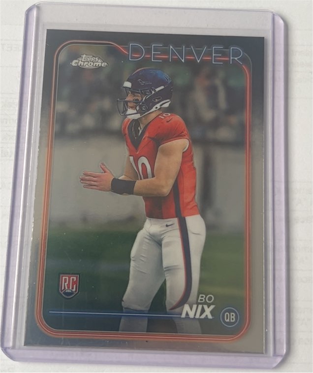 2024 Topps Chrome #206 Bo Nix — front