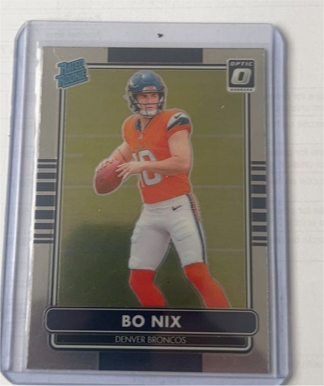 2024 Panini Donruss Optic #6 Bo Nix Denver Broncos 2014 Retro Series Rated Rookie RC — front