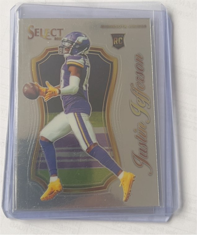 2020 Panini Select Certified #SCR-9 Justin Jefferson — front