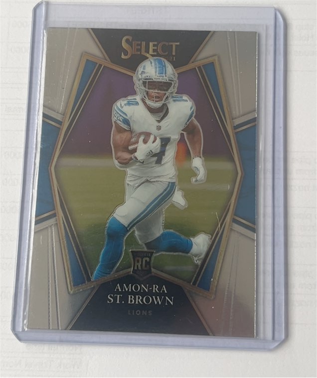 2021 Panini Select Premier Level #173 Amon-Ra St. Brown — front