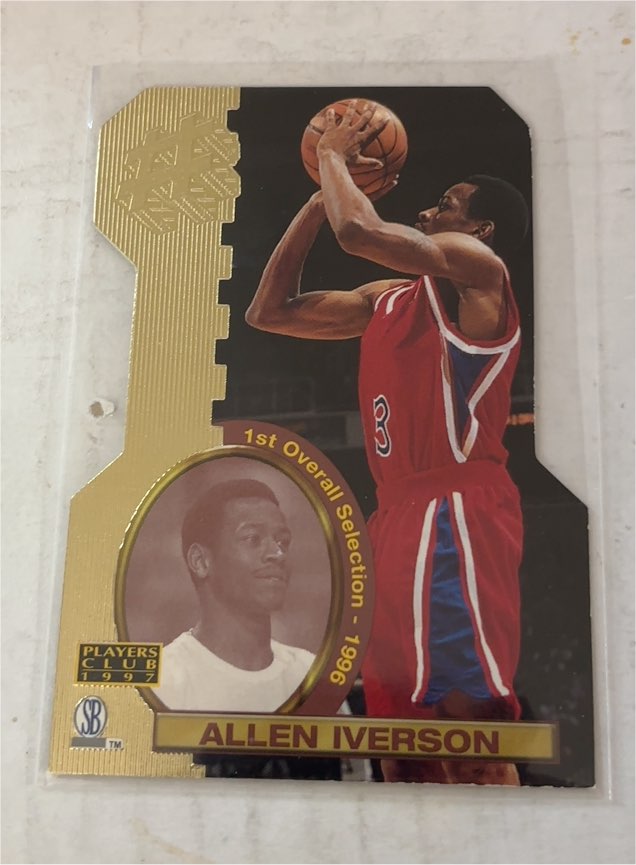 1996-97 Score Board Players Club #D1 Allen Iverson — front