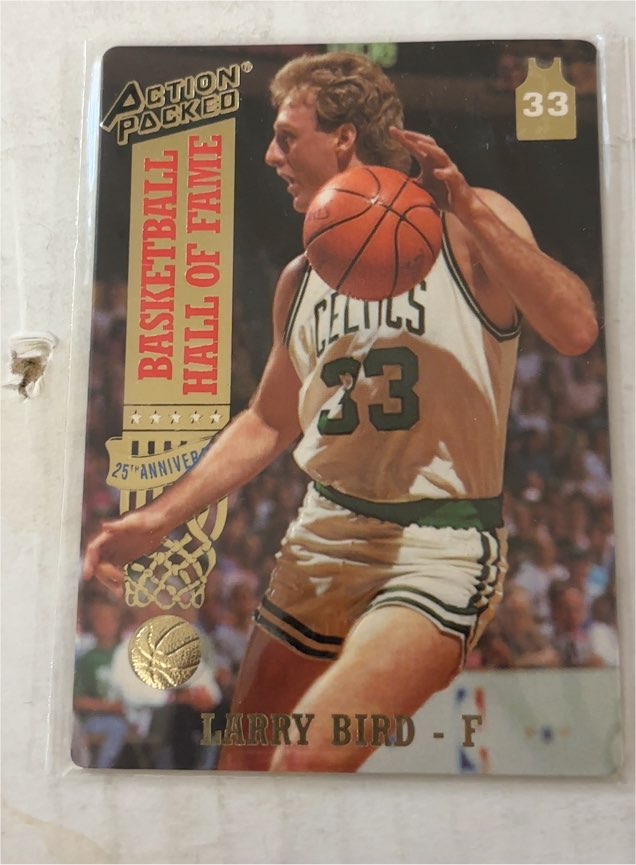 1993 Action Packed Basketball Hall of Fame #17 Larry Bird — front