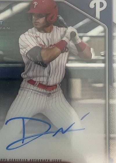 2024 Bowman Chrome Draft 1st Auto Dante Nori — front