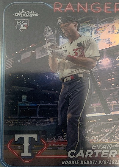 2024 Topps Chrome Update #USC199 Evan Carter — front