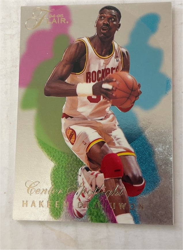 1994-95 Fleer Flair Center Spotlight #3 Hakeem Olajuwon — front