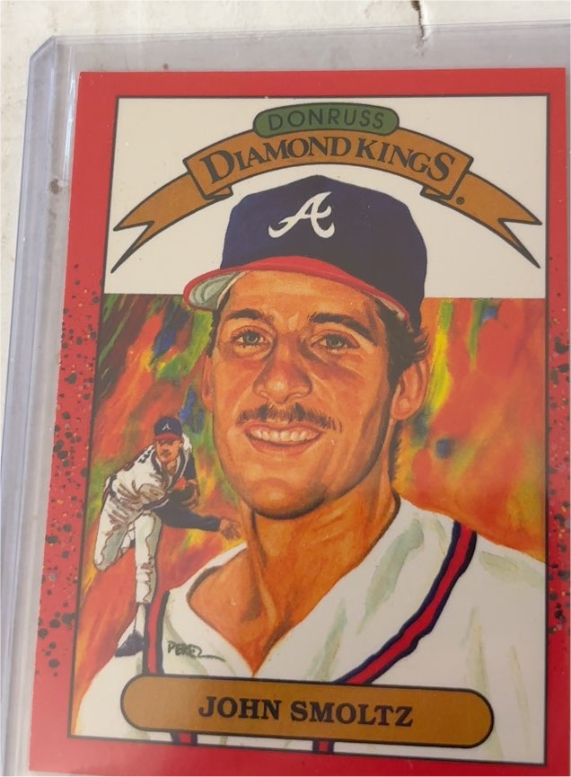 1990 Donruss Diamond Kings #8 John Smoltz — front