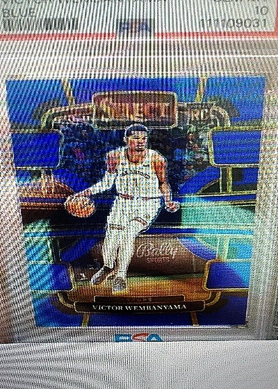 2023-2024 Panini Select #87 Victor Wembanyama Blue Concourse — front