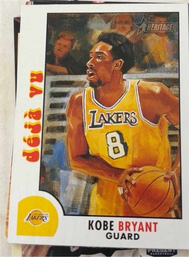2000-01 Topps Heritage Deja Vu #DV9 Kobe Bryant — front