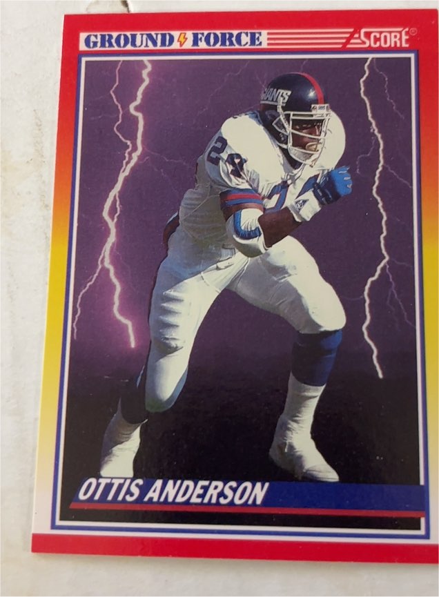 1990 Score Ground Force #562 Ottis Anderson — front