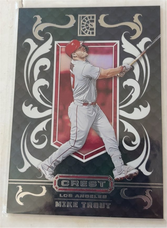 2022 Panini Capstone Crest #C-4 Mike Trout — front
