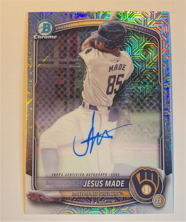 2025 Bowman Chrome #85 Jesus Made — front