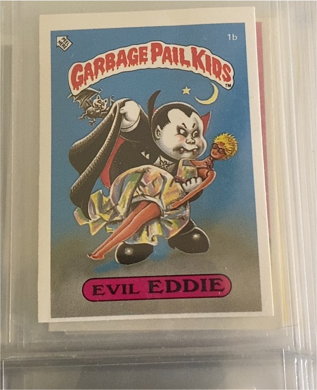 1985 Topps Garbage Pail Kids #1b Evil Eddie — front