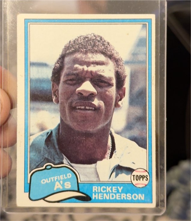 1981 Topps #261 Rickey Henderson — front