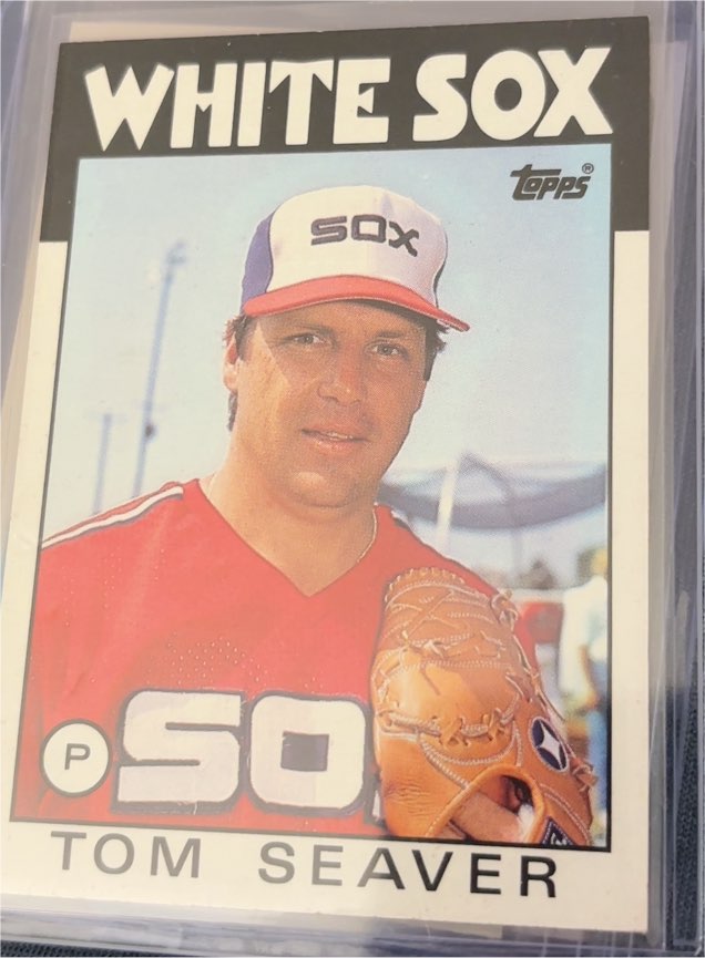 1986 Topps #390 Tom Seaver — front