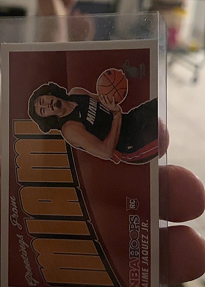 2023-24 Panini NBA Hoops #2 Jaime Jaquez Jr. Greetings From Miami Rookie — front