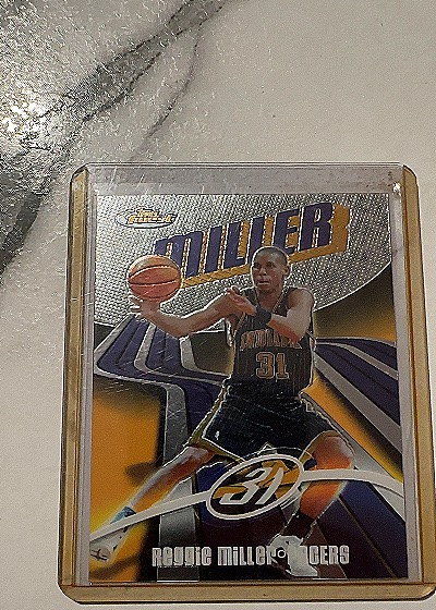 2003-04 Topps Finest #31 Reggie Miller — front