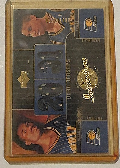 2002-03 Upper Deck Inspirations #109 Dale Davis & Al Harrington Dual Jerseys — front