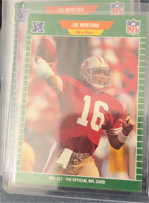 1989 Pro Set #381 Joe Montana San Francisco 49ers — front