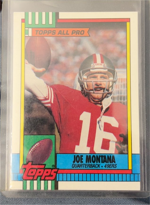 1990 Topps All Pro #13 Joe Montana — front