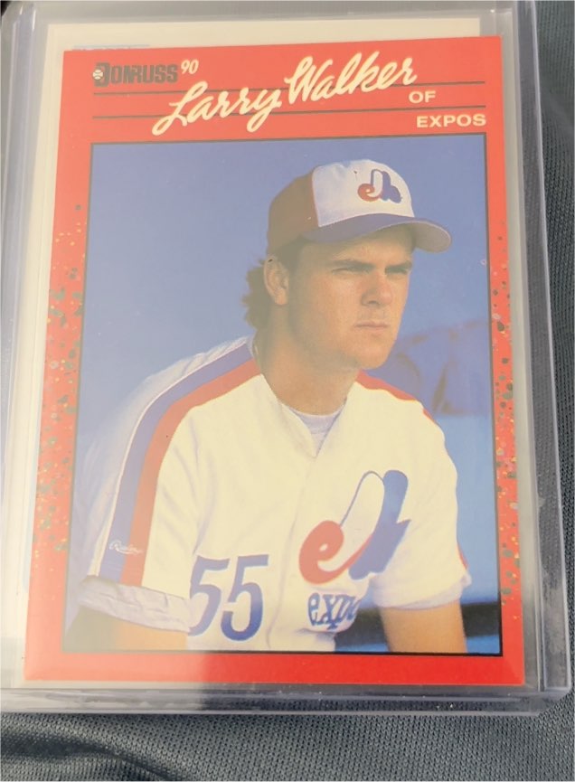 1990 Donruss #578 Larry Walker — front
