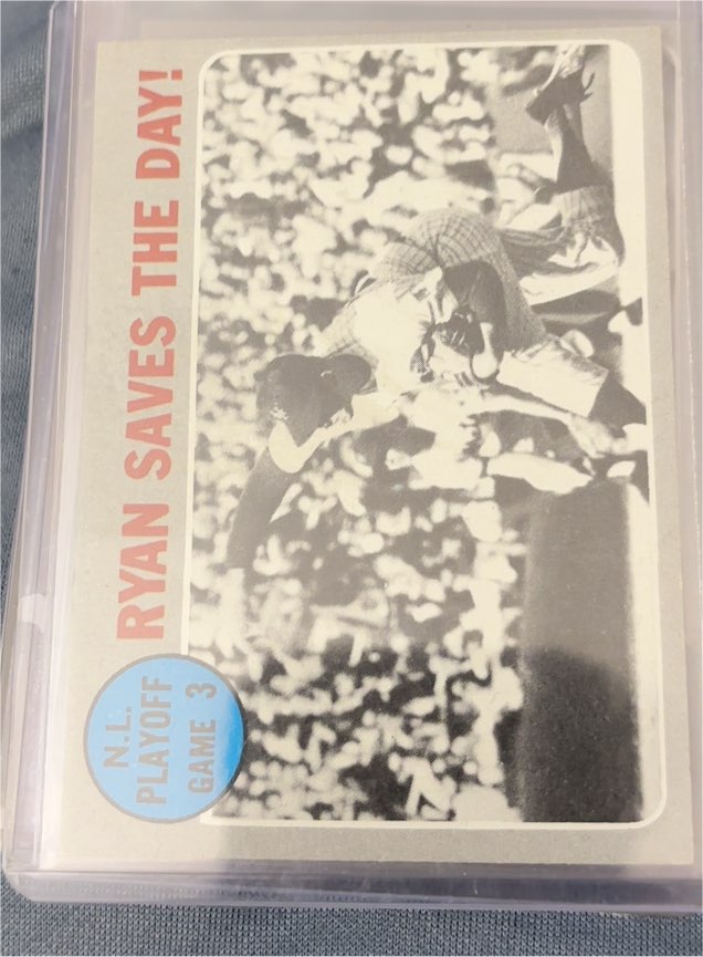 1970 Topps #197 N.L. Playoff Game 3 Ryan Saves the Day! — front