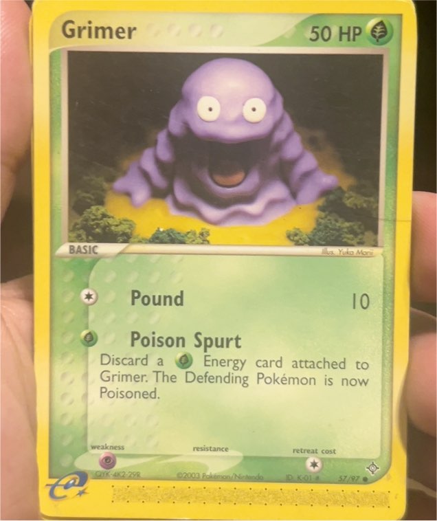 2003 Pokémon EX Dragon #57 Grimer — front