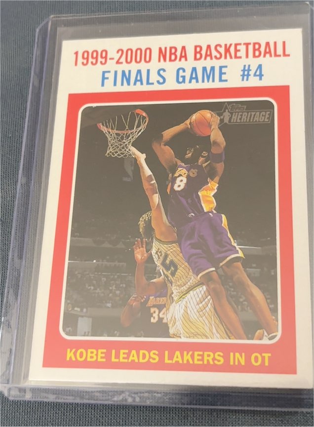 2000-01 Topps Heritage #135 Kobe Bryant NBA Finals Game #4 — front