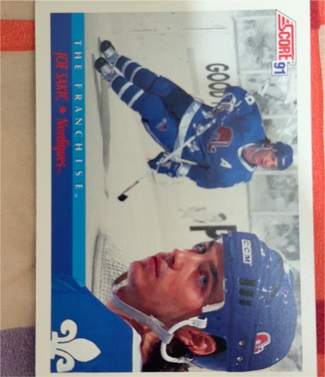 1991-92 Score #366 Joe Sakic — front