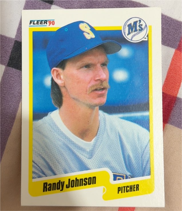 1990 Fleer #518 Randy Johnson — front