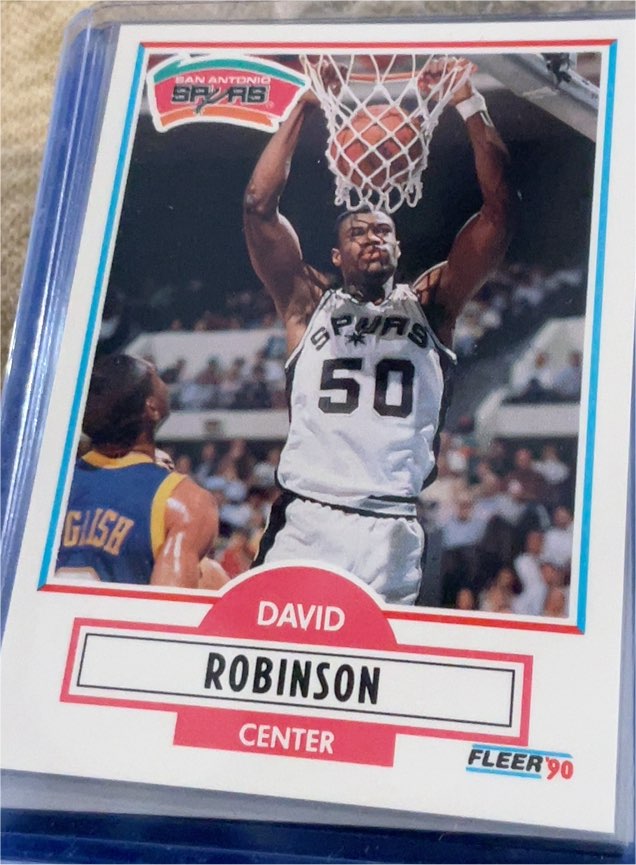 1990-91 Fleer #172 David Robinson — front