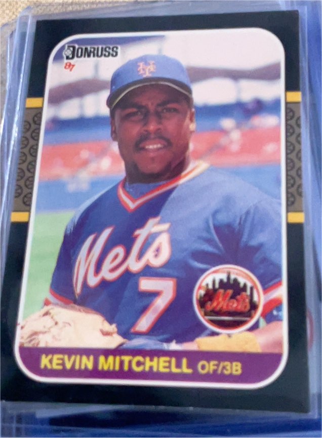 1987 Donruss #599 Kevin Mitchell — front