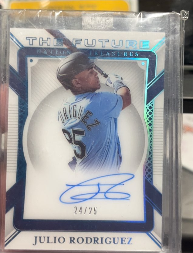 2021 Panini National Treasures The Future #TF-JR Julio Rodriguez — front