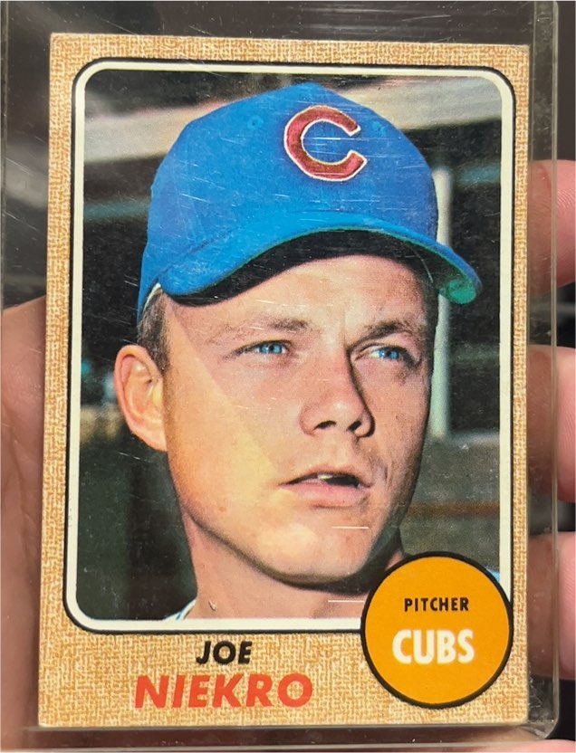 1968 Topps #475 Joe Niekro — front