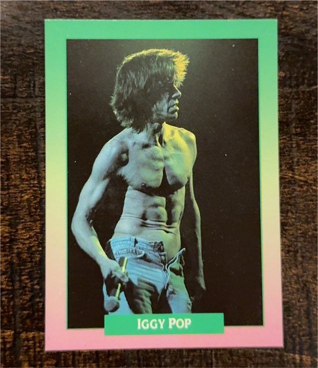 1991 Brockum Rock Cards #97 Iggy Pop — front