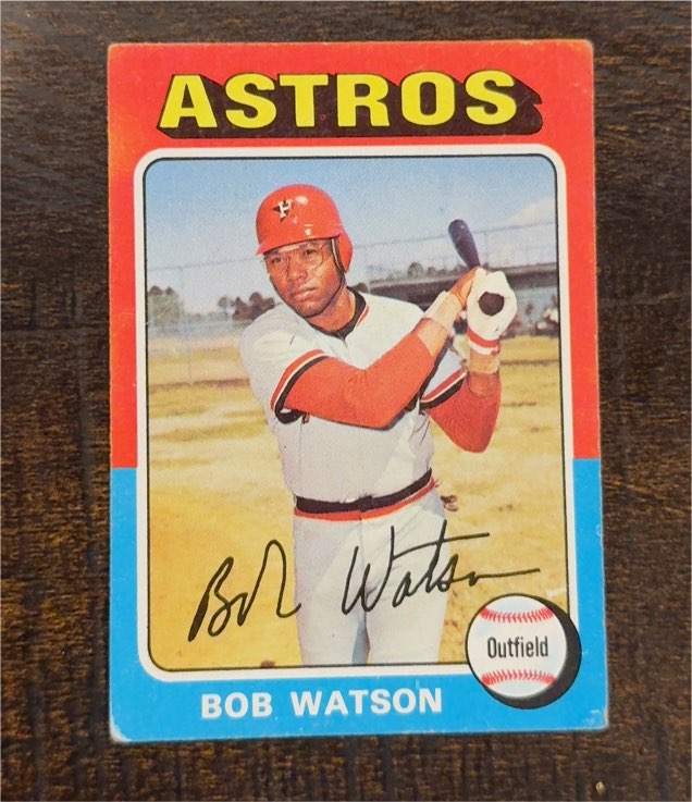1975 Topps #227 Bob Watson — front