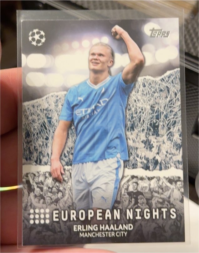 2023-24 Topps UEFA Club Competitions #EN-18 Erling Haaland European Nights — front
