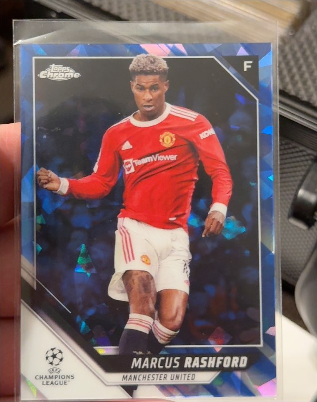 2021-22 Topps Chrome UEFA Champions League #111 Marcus Rashford — front