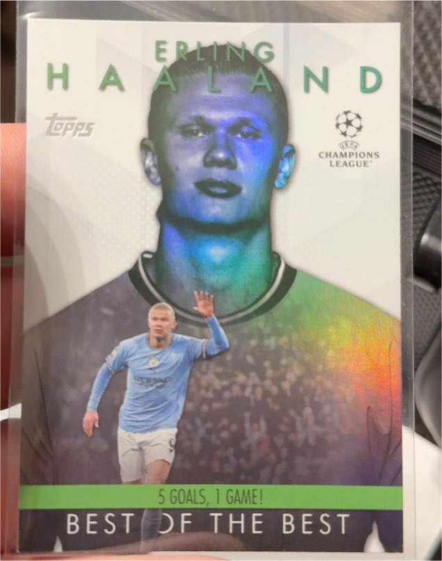 2023-24 Topps UEFA Club Competitions #BM-3 Erling Haaland Best Of The Best — front