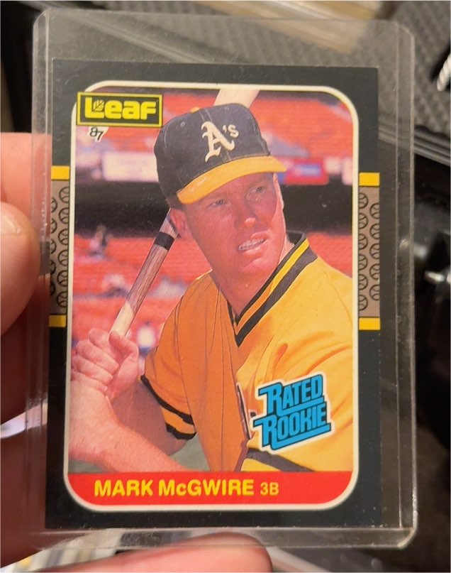 1987 Leaf #46 Mark McGwire — front
