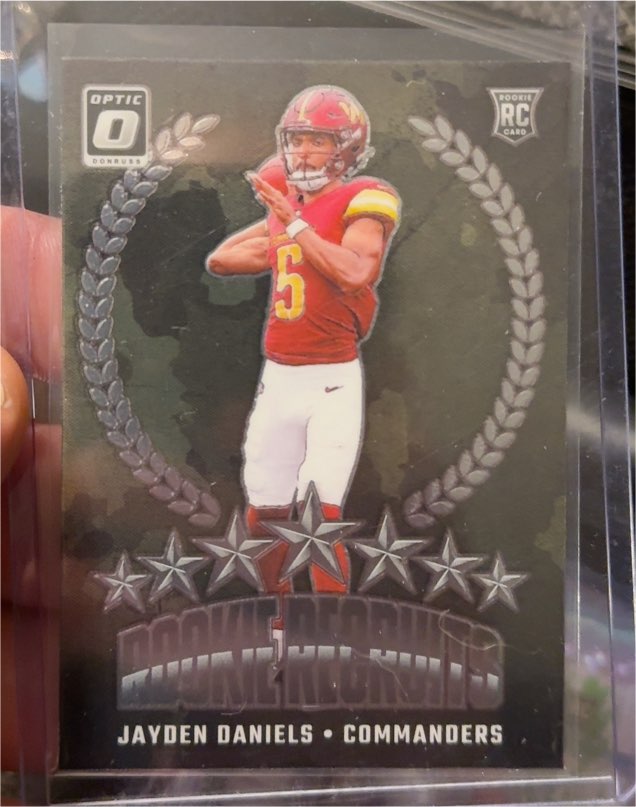 2024 Panini Donruss Optic #7 Jayden Daniels Rookie Recruits — front