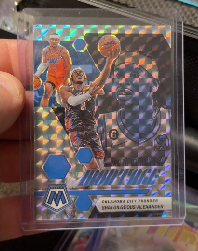 2022-23 Panini Mosaic Montage #6 Shai Gilgeous-Alexander — front