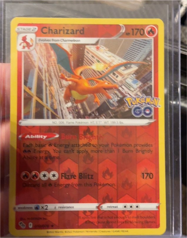 2022 Pokémon TCG #010 Charizard Pokémon GO — front