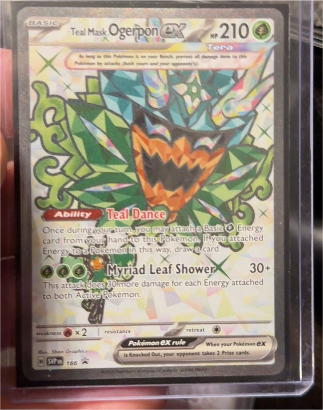 2023 Pokémon Black Star Promo #166 Teal Mask Ogerpon ex — front