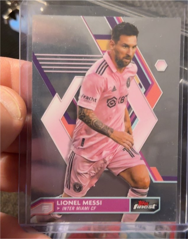 2023 Topps Finest MLS #1 Lionel Messi — front