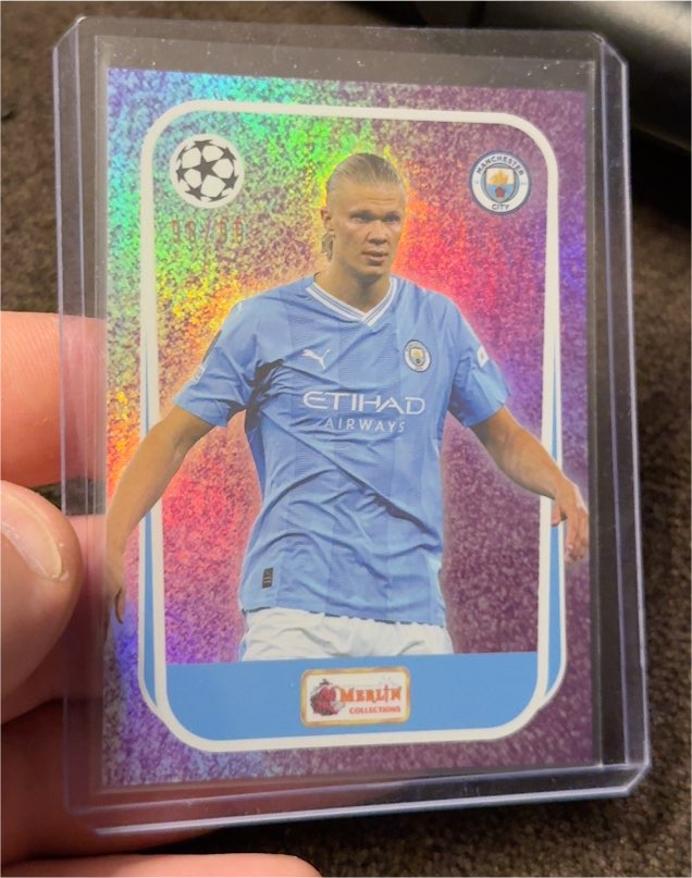 2023-24 Topps Merlin Heritage #92 Erling Haaland — front