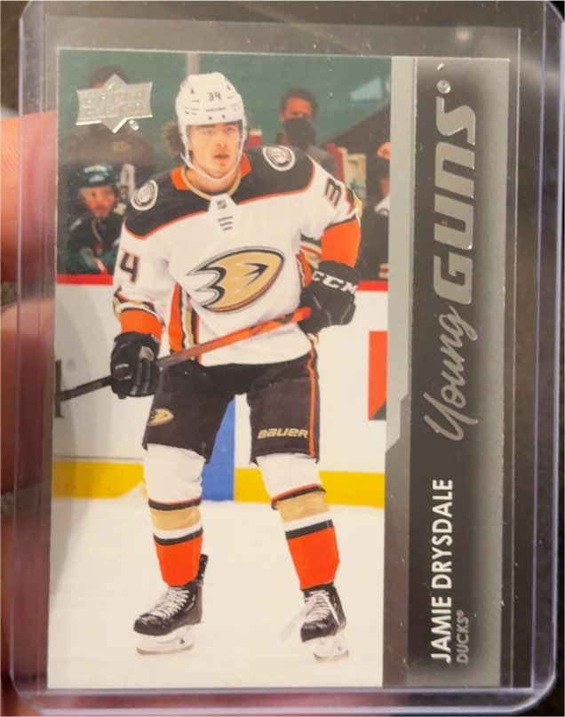 2021-22 Upper Deck #205 Jamie Drysdale Young Guns Anaheim Ducks — front