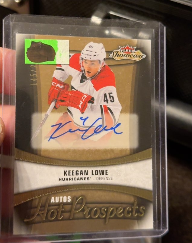 2015-16 Fleer Showcase #133 Keegan Lowe — front